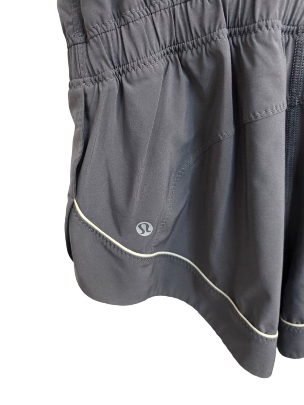Lululemon Runsie Romper, One Piece, Grey, Lined Shorts, Lightweight - Picture 3 of 10